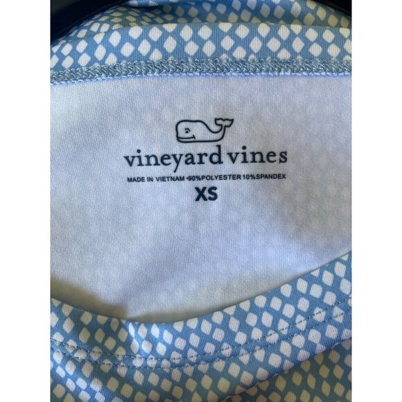 Vineyard Vines Sankaty Swing Dress, Blue White 3/4-Sleeves Women's Size XS - Picture 8 of 9